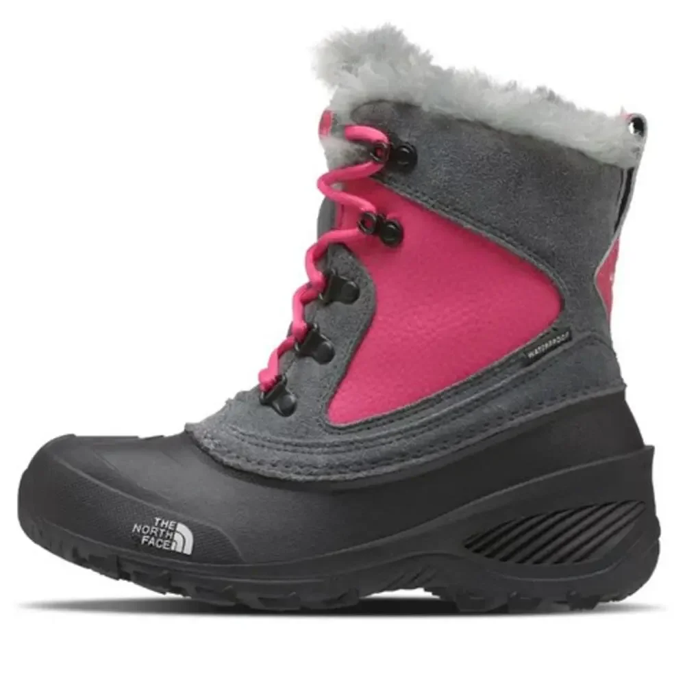 The North Face Kids Shellista Exrtreme Snow Boot US 4 Pink Black Waterproof GUC